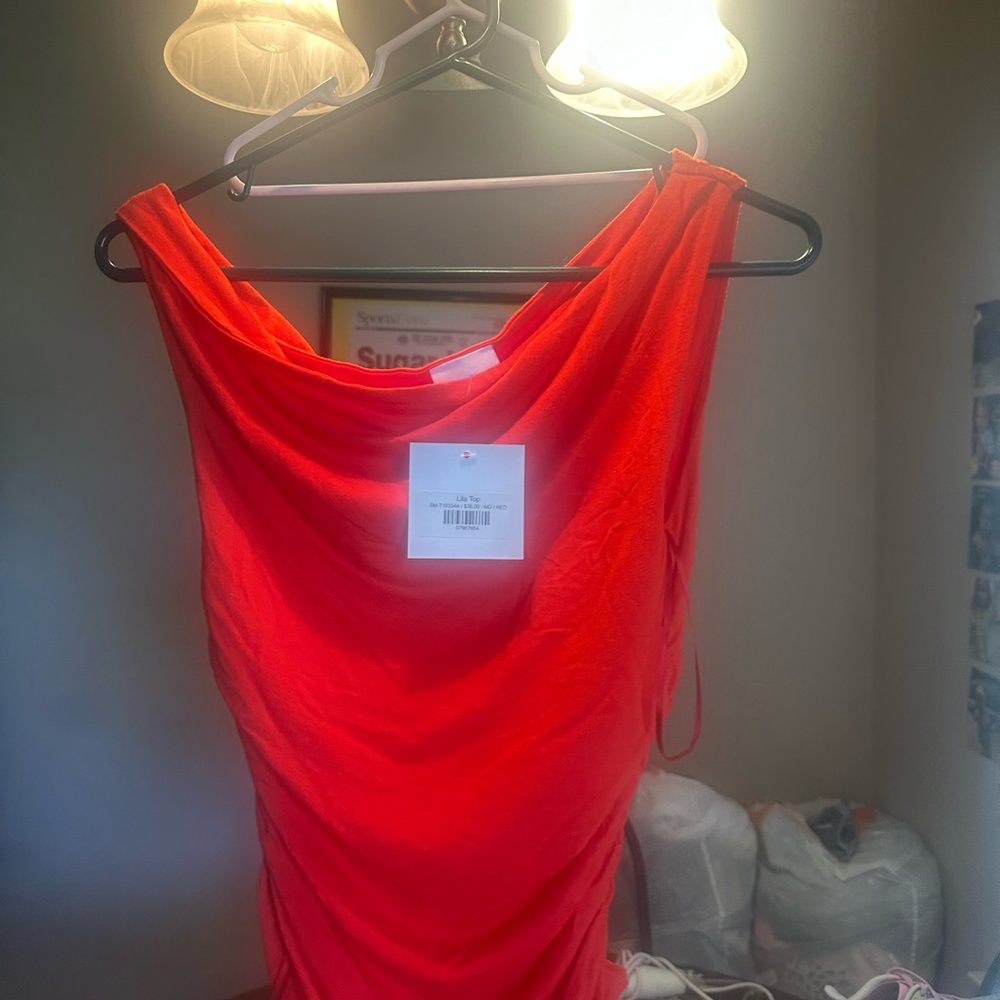 Elegant Red Women's Top